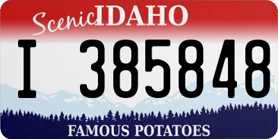 ID license plate I385848