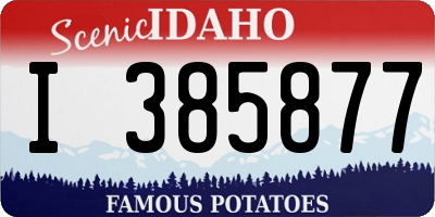 ID license plate I385877
