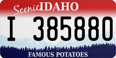 ID license plate I385880