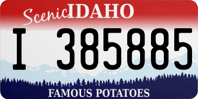 ID license plate I385885