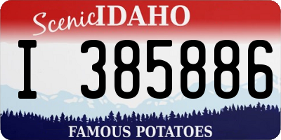 ID license plate I385886