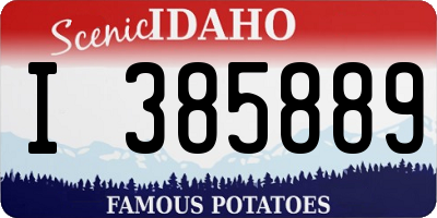 ID license plate I385889