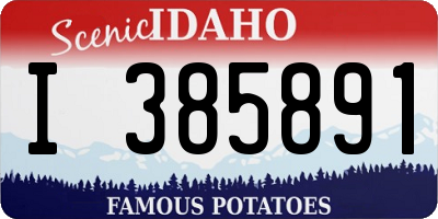 ID license plate I385891