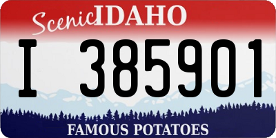 ID license plate I385901
