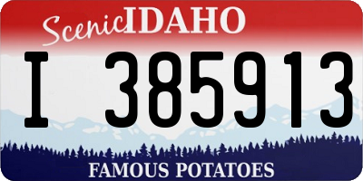 ID license plate I385913