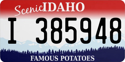 ID license plate I385948