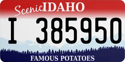 ID license plate I385950