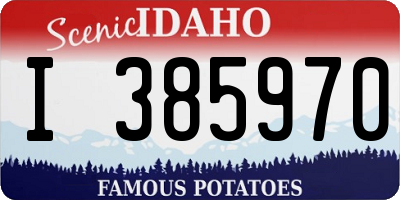 ID license plate I385970