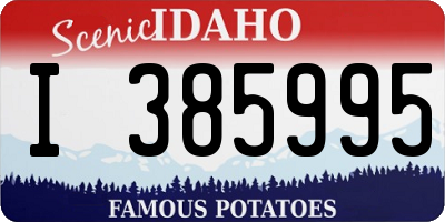 ID license plate I385995