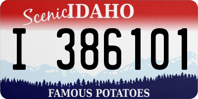 ID license plate I386101