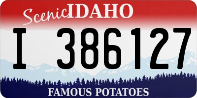 ID license plate I386127