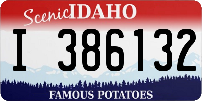 ID license plate I386132