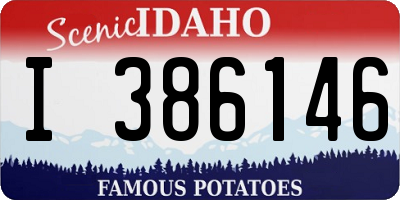 ID license plate I386146