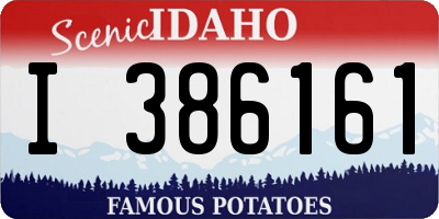 ID license plate I386161