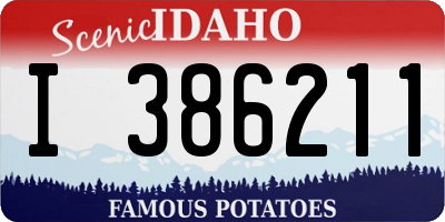 ID license plate I386211