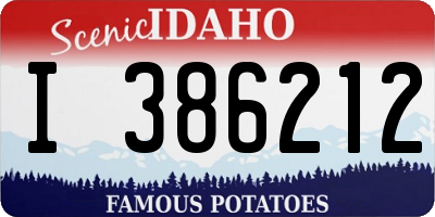 ID license plate I386212