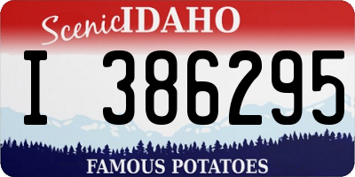 ID license plate I386295