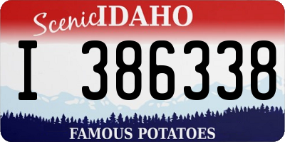 ID license plate I386338