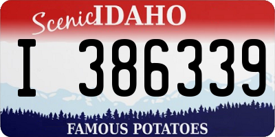 ID license plate I386339