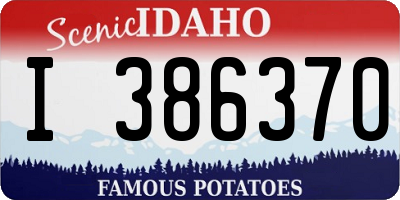 ID license plate I386370