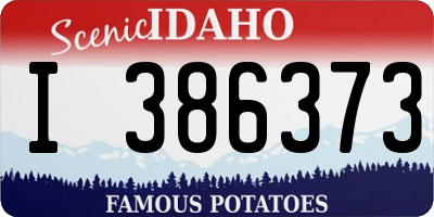 ID license plate I386373