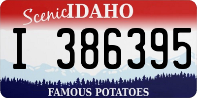 ID license plate I386395