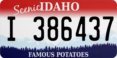 ID license plate I386437
