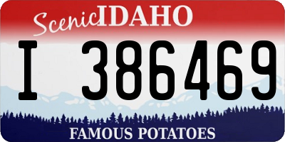 ID license plate I386469
