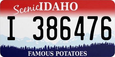 ID license plate I386476