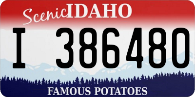 ID license plate I386480