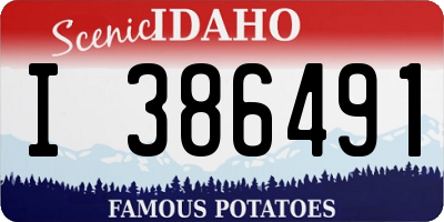 ID license plate I386491
