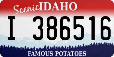 ID license plate I386516