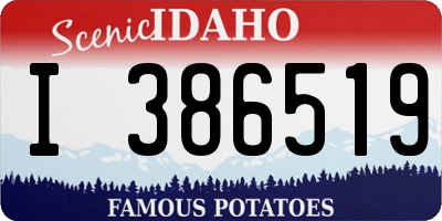 ID license plate I386519