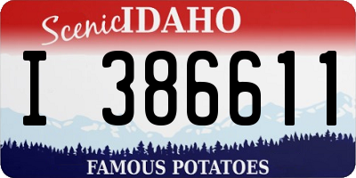 ID license plate I386611