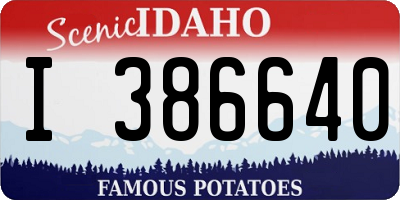 ID license plate I386640