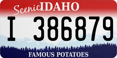 ID license plate I386879