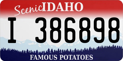 ID license plate I386898