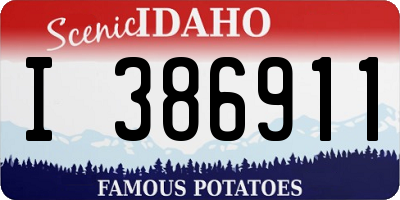 ID license plate I386911