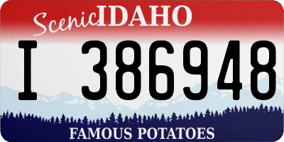 ID license plate I386948