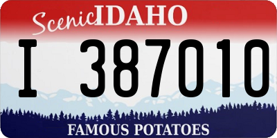 ID license plate I387010