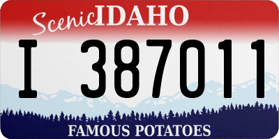 ID license plate I387011