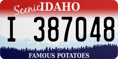 ID license plate I387048