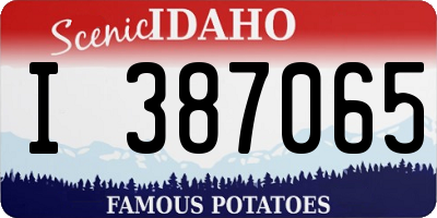 ID license plate I387065