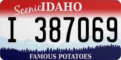 ID license plate I387069