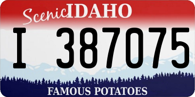 ID license plate I387075