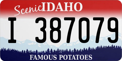 ID license plate I387079