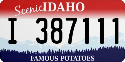 ID license plate I387111