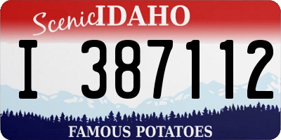 ID license plate I387112