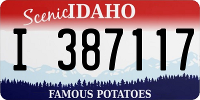 ID license plate I387117