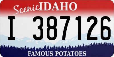 ID license plate I387126